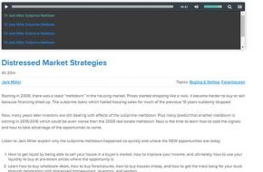 Distressed Market Strategies